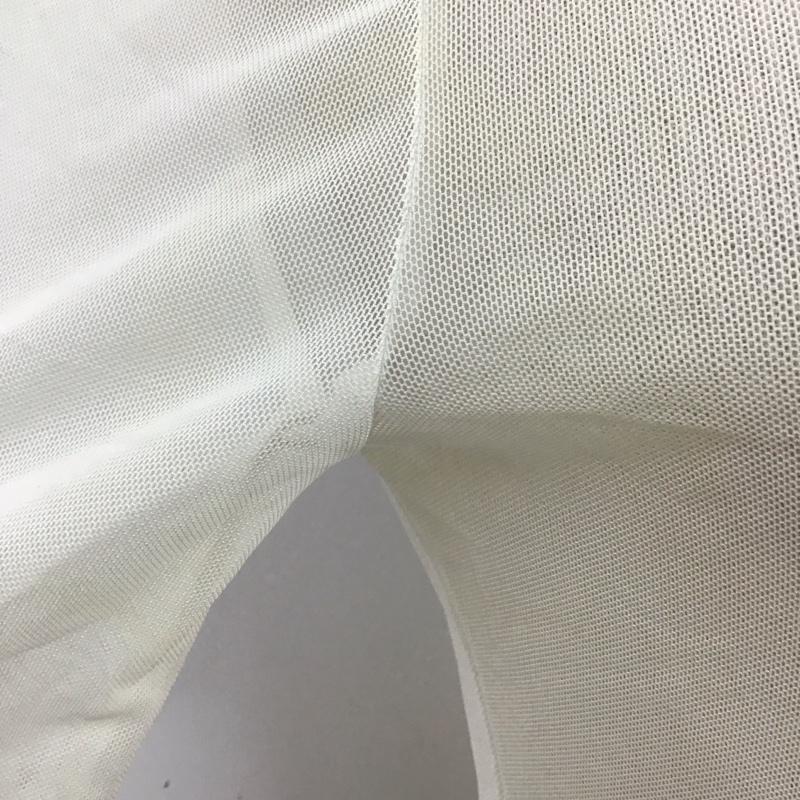 ザラ ZARA カットソー 長袖 5039 316 715 チュールカットソー シアー スタンドネック M 無地 アイボリー / アイボリー / レディース USED 古着 中古 10122873