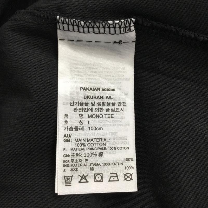 アディダスオリジナルス adidas originals Tシャツ 半袖 IC8878 グラフィックモノグラムTシャツ 半袖カットソー プリントTシャツ XL ロゴ、文字 黒 / ブラック /  メンズ USED 古着 中古 10110002