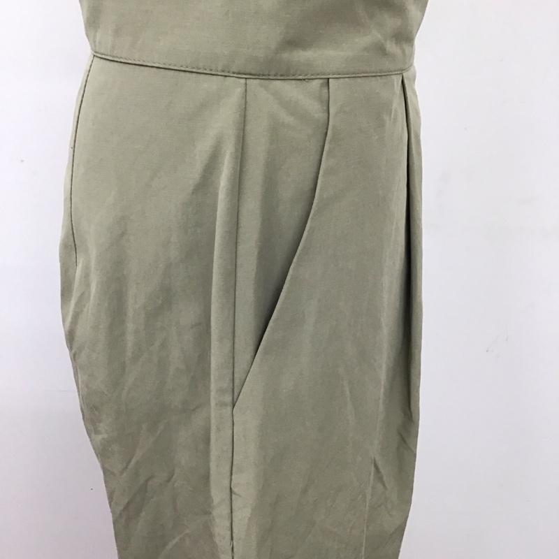 ザラ ZARA ワンピース・ドレス・オールインワン ワンピース・ドレス・オールインワン 1971 055 506 チューブトップ ジャンプスーツ S 無地 カーキ / カーキ / レディース USED 古着 中古 10119619