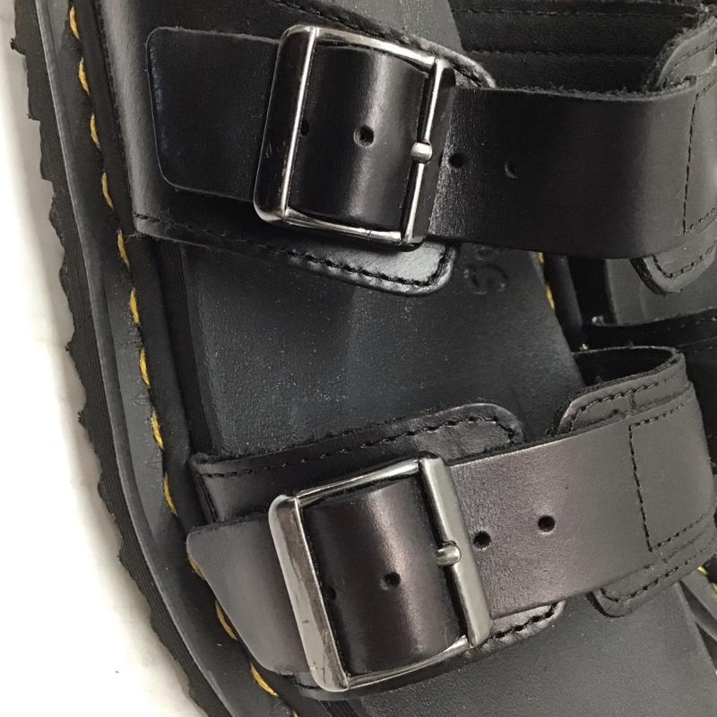 ドクターマーチン Dr.Martens サンダル サンダル MYLES シャークソール UK8 US:9 無地 黒 / ブラック / メンズ USED 古着 中古 10110936