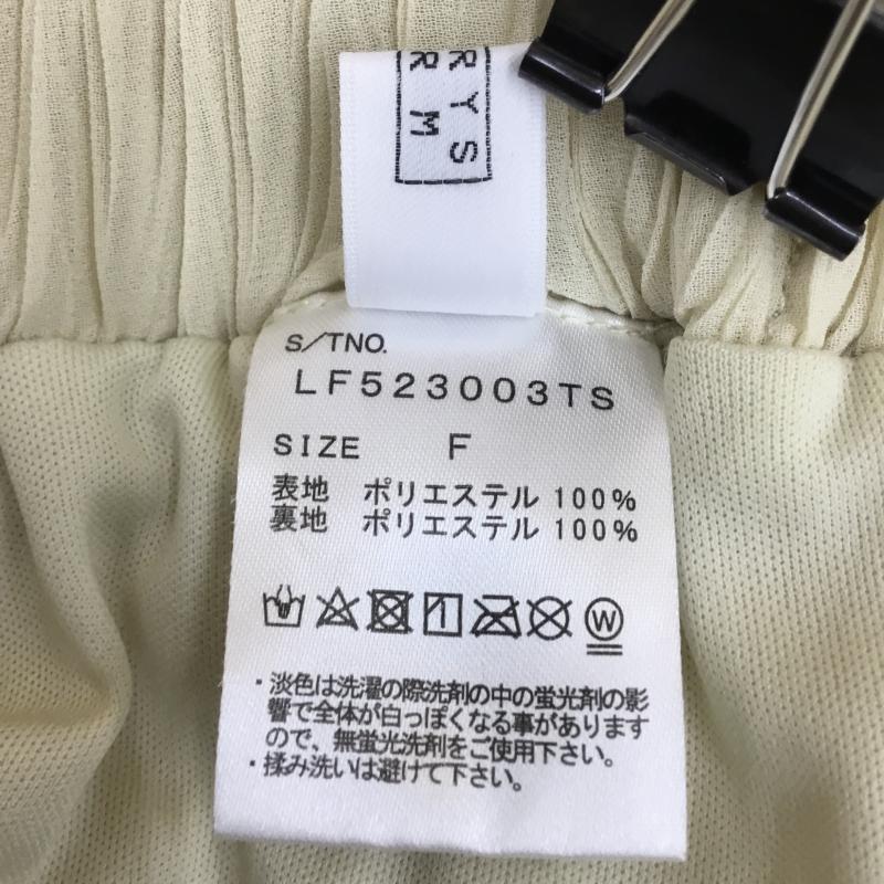 ローリーズファーム LOWRYS FARM パンツ スラックス FREE 無地 黄 / イエロー / レディース USED 古着 中古 10139684