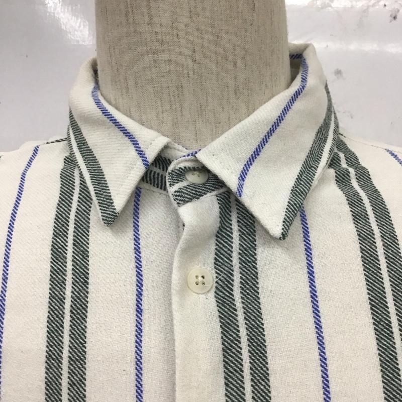 ザラ ZARA シャツ、ブラウス 半袖 半袖シャツ カラーシャツ 半袖カットソー ストライプシャツ L ストライプ マルチカラー / マルチカラー /  メンズ USED 古着 中古 10110398