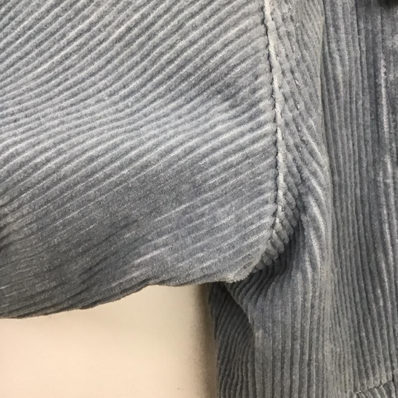 ザラ ZARA ジャケット、上着 ジャケット、ブレザー 8372/222/403 コーデュロイ シャツ ジャケット カットオフ S 無地 水色 / ライトブルー / レディース USED 古着 中古 10131574