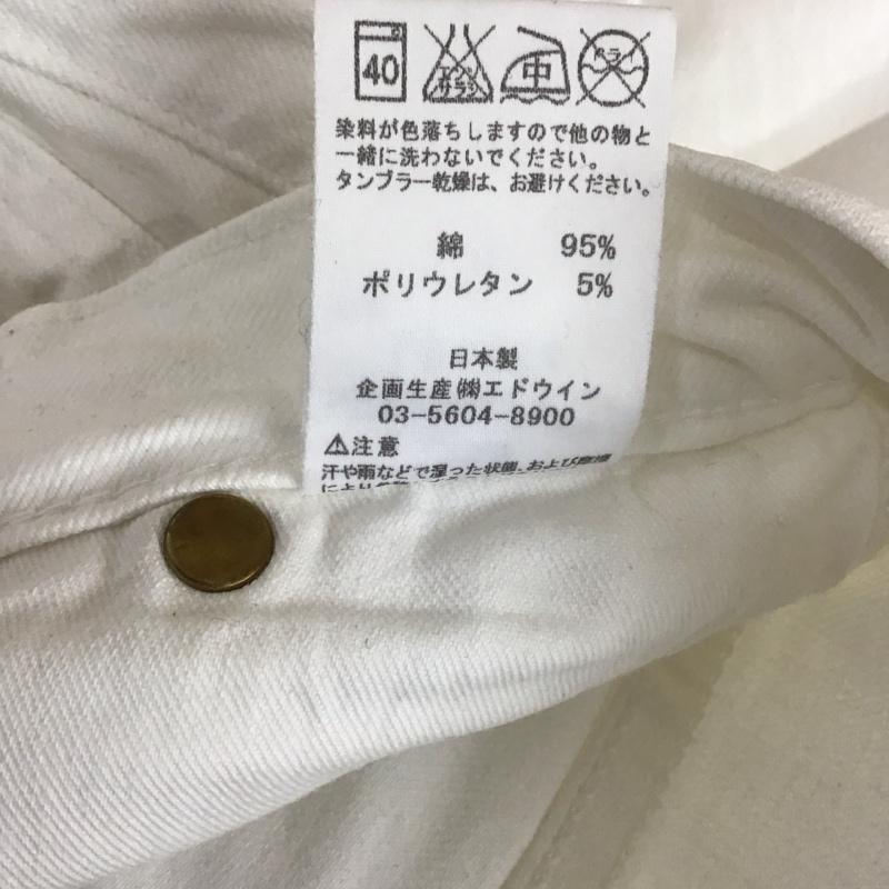 リーライダース LEERIDERS パンツ デニム、ジーンズ デニムパンツ スリムパンツ ストレッチパンツ ジーンズ akm S 無地 白 / ホワイト / メンズ USED 古着 中古 10117838