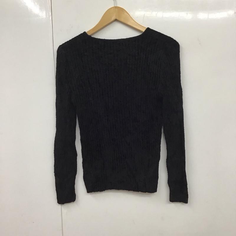 インゲボルグ INGEBORG カットソー 長袖 無地 黒 / ブラック / レディース USED 古着 中古 10131575