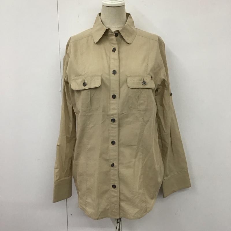 バーバリーロンドン Burberry London シャツ、ブラウス 長袖 長袖シャツ カラーシャツ ポケットシャツ 長袖カットソー 38 無地 ベージュ / ベージュ / レディース USED 古着 中古 10112511