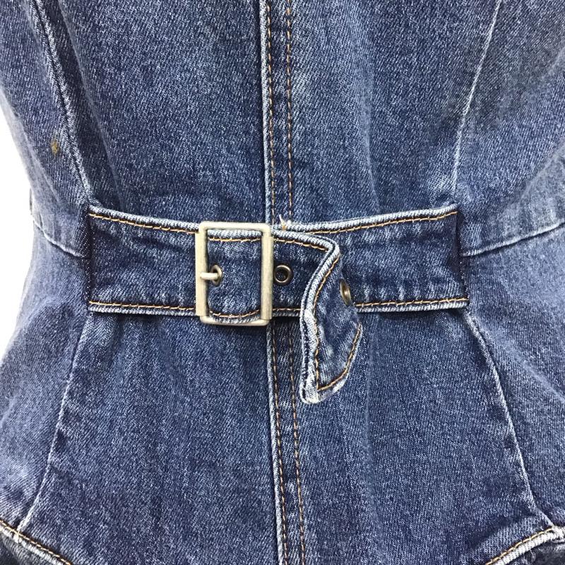 マウジー MOUSSY ワンピース・ドレス・オールインワン ワンピース・ドレス・オールインワン 010DSH12-0260 ワンショルダー デニム オールインワン 2 無地 青 / ブルー / レディース USED 古着 中古 10108604