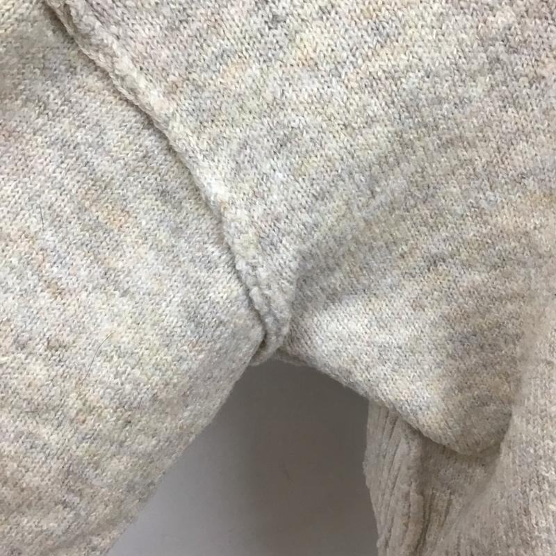 イング INGNI ニット、セーター 長袖 長袖ニットカットソー ニット セーター ジップアップネックニット M 無地 ベージュ / ベージュ / レディース USED 古着 中古 10123703