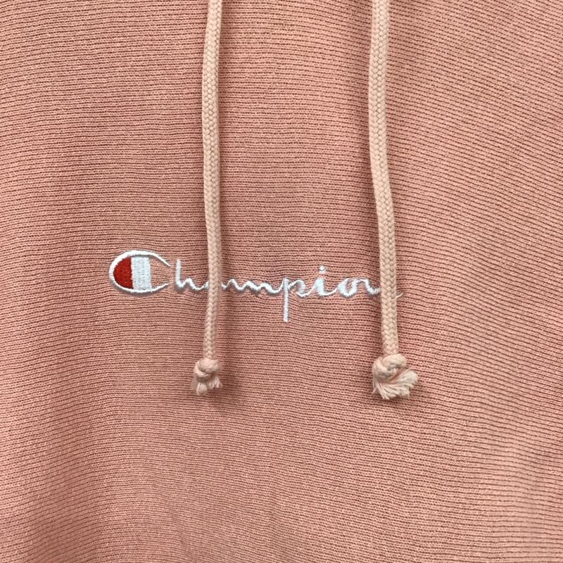 チャンピオン Champion パーカー 長袖 C8-N106 リバースウィーブ プルオーバー S ロゴ、文字 桃 / ピンク / メンズ USED 古着 中古 10107064