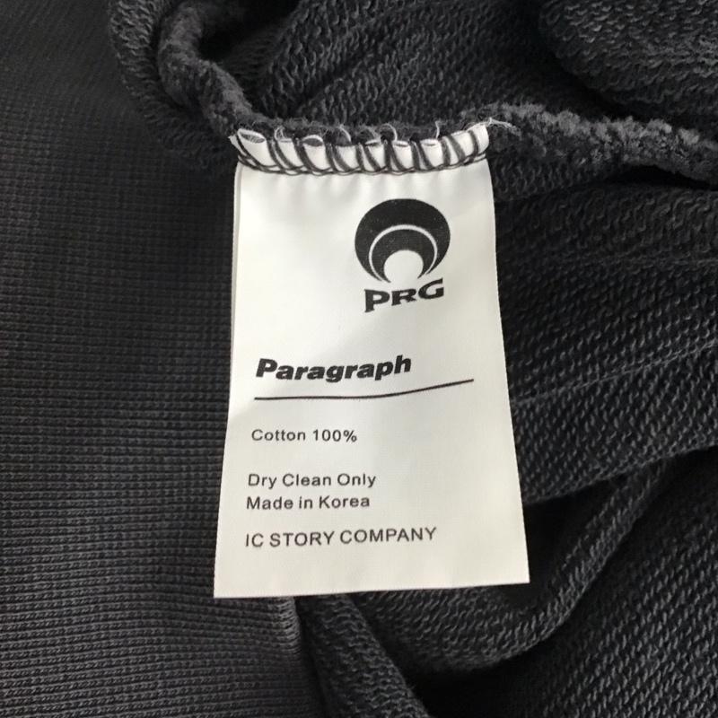 パラグラフ Paragraph トレーナー 長袖 長袖トレーナー スウェット クルーネック プルオーバー 4 ロゴ、文字 黒 / ブラック / メンズ USED 古着 中古 10137275