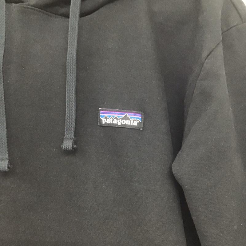 パタゴニア patagonia パーカー 長袖 39611fa20 長袖パーカー プルオーバーパーカー スウェット S ロゴ、文字 黒 / ブラック / メンズ USED 古着 中古 10137842