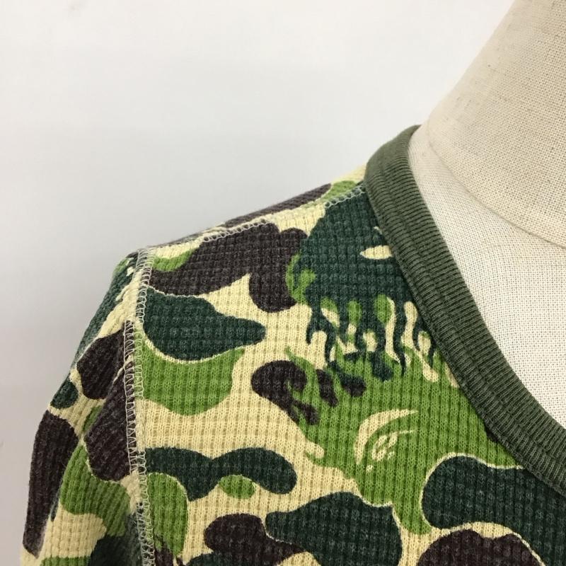 アベイシングエイプ A BATHING APE カットソー 長袖 長袖カットソー クルーネックカットソー ロングスリーブカットソー プリントTシャツ XXS プリント マルチカラー / マルチカラー / レディース USED 古着 中古 10117496