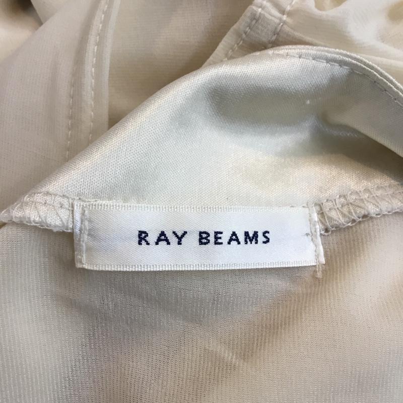 レイビームス Ray BEAMS ワンピース ひざ丈スカート ドレス シフォン リボン 無地 アイボリー / アイボリー / レディース USED 古着 中古 10048296
