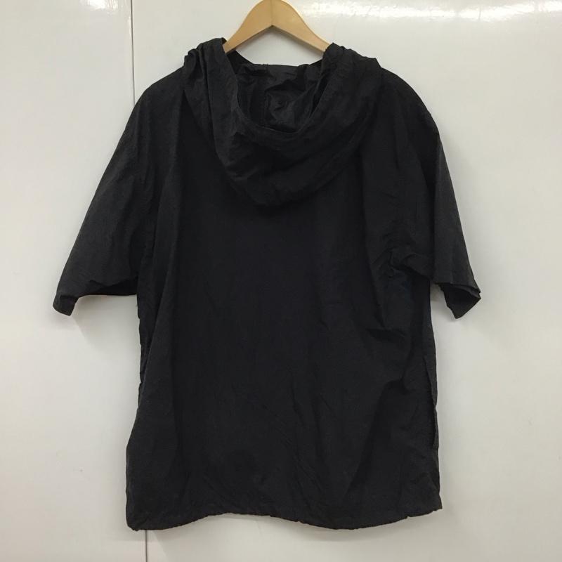 ザノースフェイス THE NORTH FACE パーカー 半袖 np2109n ナイロンジャケット プルオーバー 半袖カットソー M 無地 黒 / ブラック / メンズ USED 古着 中古 10130552