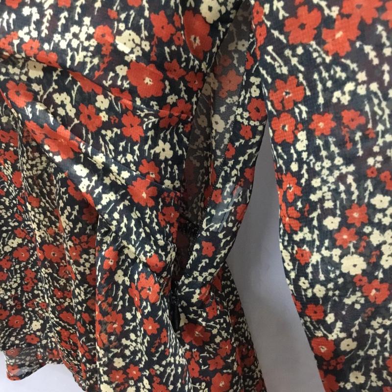 ザラ ZARA カットソー 長袖 S 総柄 マルチカラー / マルチカラー / レディース USED 古着 中古 10121967