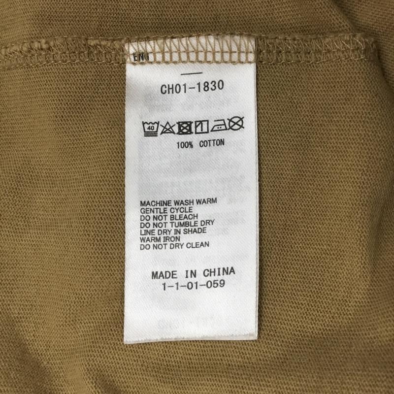 チャムス CHUMS カットソー 長袖 ch01-1830 BOOBYLOGOL/ST-SHIRT 長袖カットソー プリントTシャツ S ロゴ、文字 茶 / ブラウン / メンズ USED 古着 中古 10122908