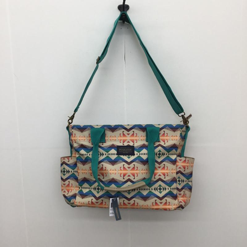 ペンドルトン PENDLETON トートバッグ トートバッグ Pendleton Super Tote GB379-54872 LOS LUNAS COLLECTION ネイティブ柄 ベージュ / ベージュ / X 赤 / レッド / X 青 / ブルー / X 茶 / ブラウン / X 橙 / オレンジ / X 黄 / イエロー / X 緑 / グリーン / レディース USED 古着 中古 10129680