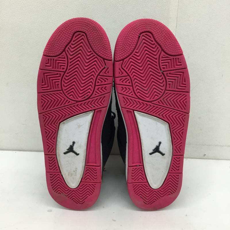 ナイキ NIKE スニーカー スニーカー 487724-408 Nike GS Air Jordan 4 Retro Denim 24.0cm 無地 紺 / ネイビー / X 桃 / ピンク / レディース USED 古着 中古 10130252