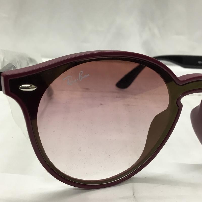 レイバン Ray-Ban めがね・サングラス サングラス RB4380-N-F 6418 0T ロゴ、文字 黒 / ブラック / X 紫 / パープル / メンズ USED 古着 中古 10111053