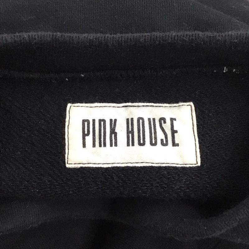 ピンクハウス PINK HOUSE トレーナー 長袖 長袖 L ロゴ、文字 黒 / ブラック / レディース USED 古着 中古 10125125