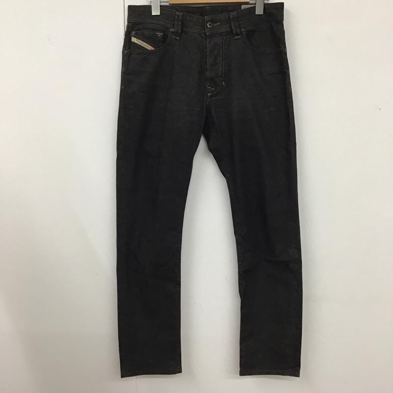 ディーゼル DIESEL パンツ デニム、ジーンズ W28 L32 ストレッチ 28インチ 無地 黒 / ブラック /  メンズ USED 古着 中古 10121324