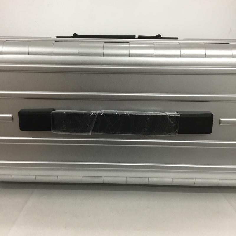 アンドフラット &.FLAT スーツケース、トランク スーツケース、トランク FL14-4-00001 折りたたみ ハードキャリーバッグ キャリーケース 箱有 ロゴ、文字 銀 / シルバー / メンズ USED 古着 中古 10137513