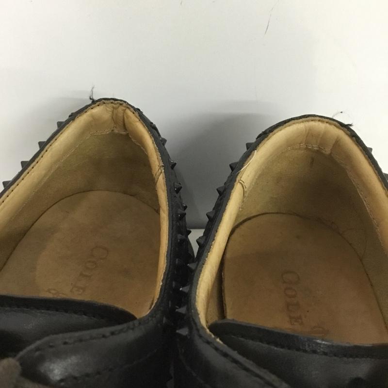 コールハーン COLE HAAN 革靴 革靴 C12648 161 スタッズ ウィングチップ 9M 無地 黒 / ブラック / メンズ USED 古着 中古 10136385