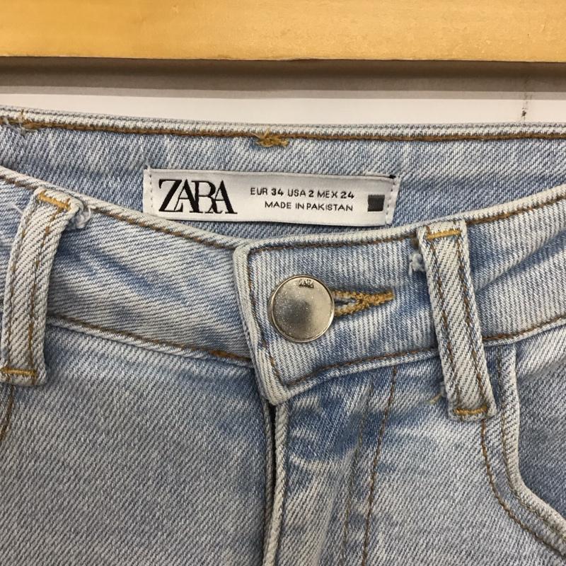 ザラ ZARA パンツ デニム、ジーンズ デニムパンツ スリムパンツ カジュアルパンツ ストレッチパンツ 34 無地 インディゴ / インディゴ / レディース USED 古着 中古 10136761