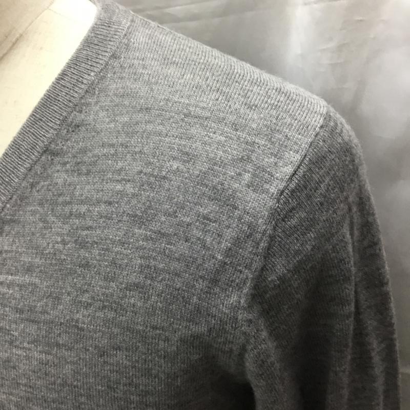ミスタージェントルマン MR.GENTLEMAN ニット、セーター 長袖 長袖 M 無地 灰 / グレー / メンズ USED 古着 中古 10114312