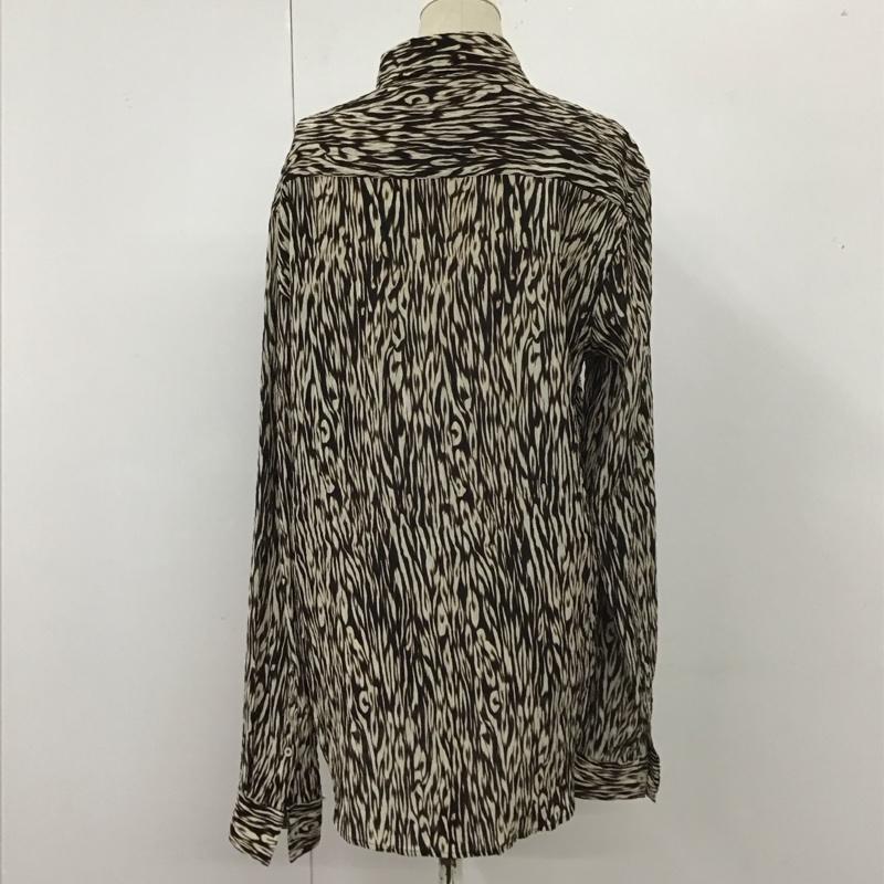 ザラ ZARA シャツ、ブラウス 長袖 6365 487 042 S アニマル柄 黒 / ブラック / X 茶 / ブラウン / X オフホワイト / オフホワイト / レディース USED 古着 中古 10112623