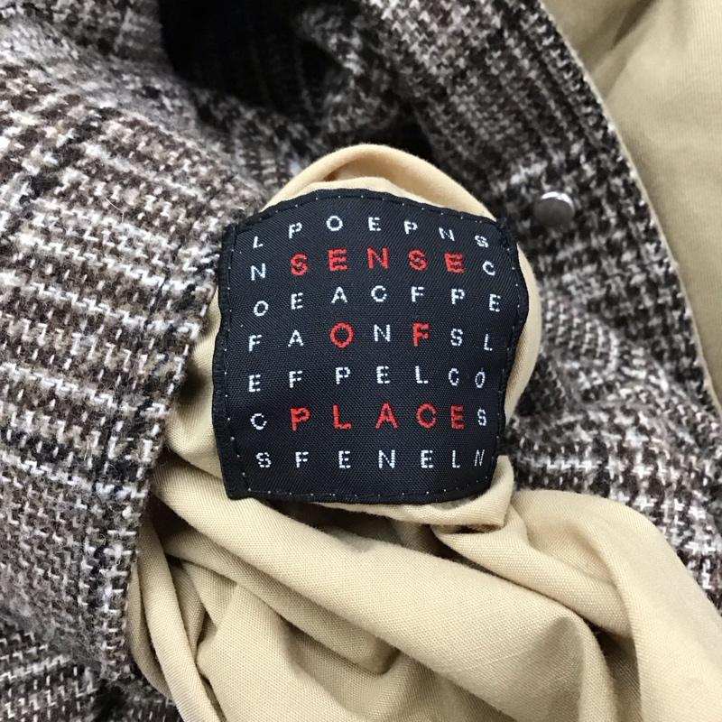 センスオブプレイスバイアーバンリサーチ SENSE OF PLACE by URBAN RESEARCH コート コート一般 AA87-17Y020 リバーシブル チェスターコート M 無地 X チェック ベージュ / ベージュ / X マルチカラー / マルチカラー / メンズ USED 古着 中古 10134446