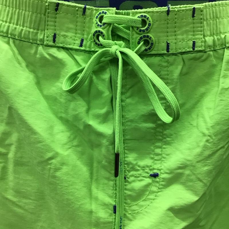 ディーゼル DIESEL パンツ ショートパンツ スイムパンツ M ロゴ、文字 薄緑 / ライトグリーン / X 紫 / パープル /  メンズ USED 古着 中古 10122600