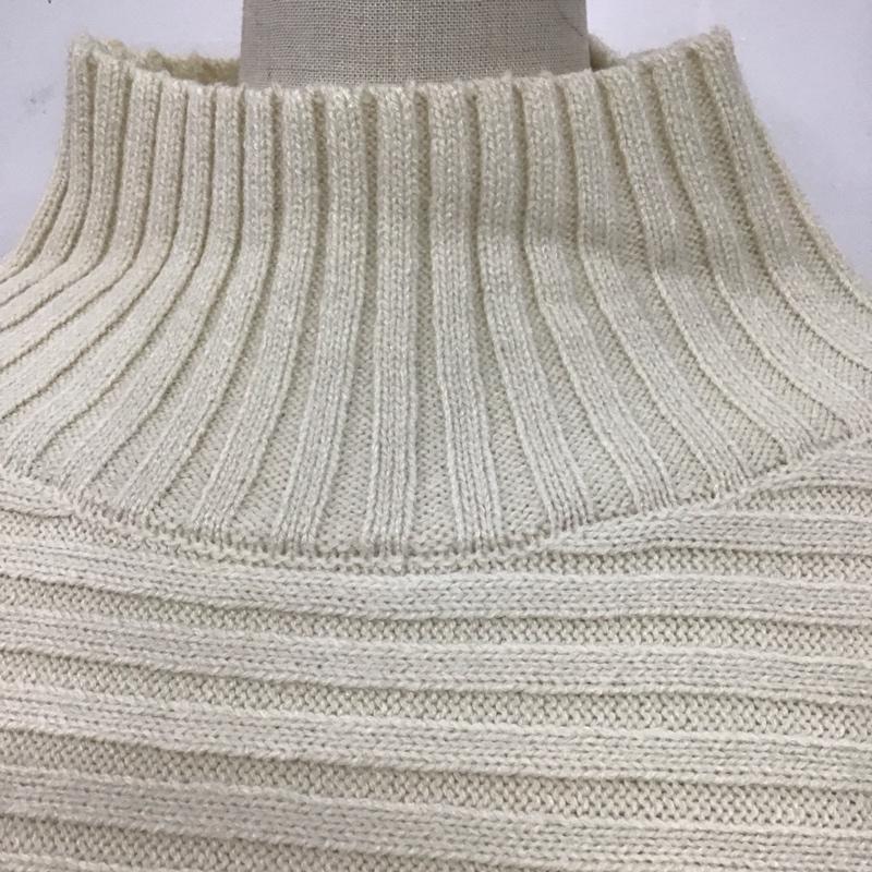 ロペピクニック ROPE  PICNIC ニット、セーター 長袖 GDM-53100-B クロップドリブ切り替えニット 38 無地 アイボリー / アイボリー /  レディース USED 古着 中古 10107972
