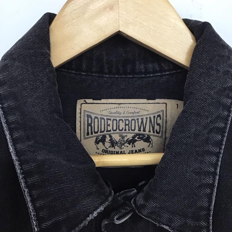 ロデオクラウンズ Rodeo Crowns ジャケット、上着 ジャケット、ブレザー 420BAG10-0160 デニムジャケット FREE 無地 黒 / ブラック / レディース USED 古着 中古 10139533