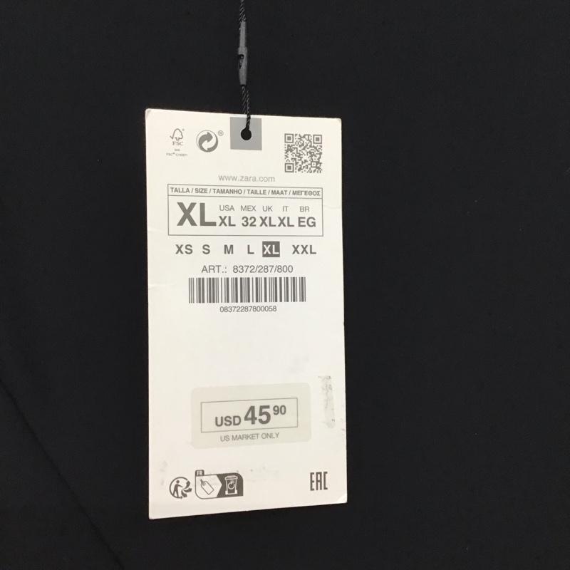 ザラ ZARA スカート ロングスカート ロングスカート フレアスカート カジュアルスカート XL 無地 黒 / ブラック / レディース USED 古着 中古 10135432