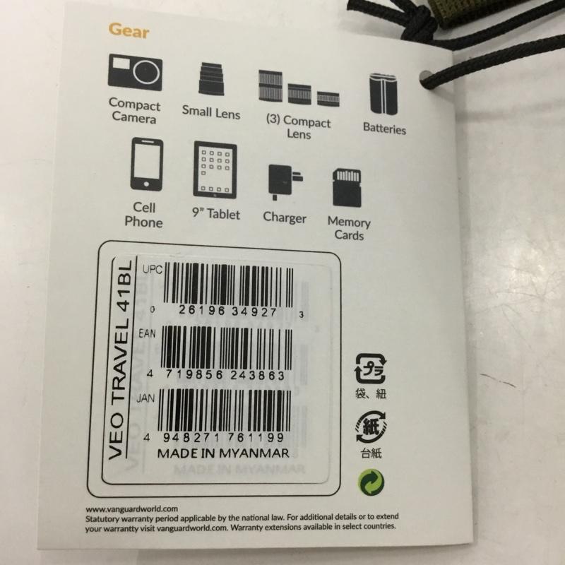 古着 USED リュックサック、デイパック リュックサック、デイバッグ VANGUARD VEO TRAVEL 41 ミラーレスカメラ カメラバッグ 無地 青 / ブルー / X カーキ / カーキ / メンズ USED 古着 中古 10132737