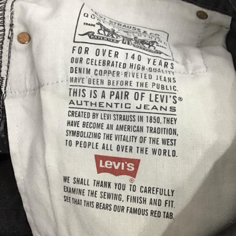 リーバイストラウスアンドコー Levi Strauss & co. パンツ デニム、ジーンズ デニムパンツ ワイドパンツ カジュアルパンツ Gパン 38インチ 無地 黒 / ブラック / メンズ USED 古着 中古 10131154