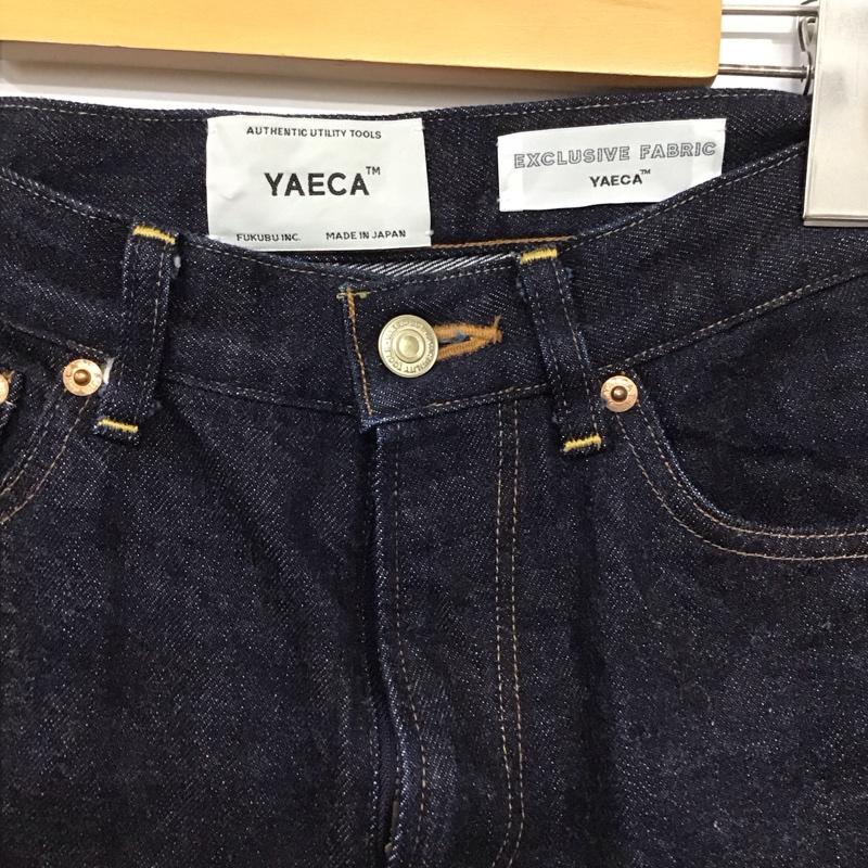 ヤエカ YAECA パンツ デニム、ジーンズ デニムパンツ ワイドパンツ カジュアルパンツ 28インチ 無地 インディゴ / インディゴ / メンズ USED 古着 中古 10136876