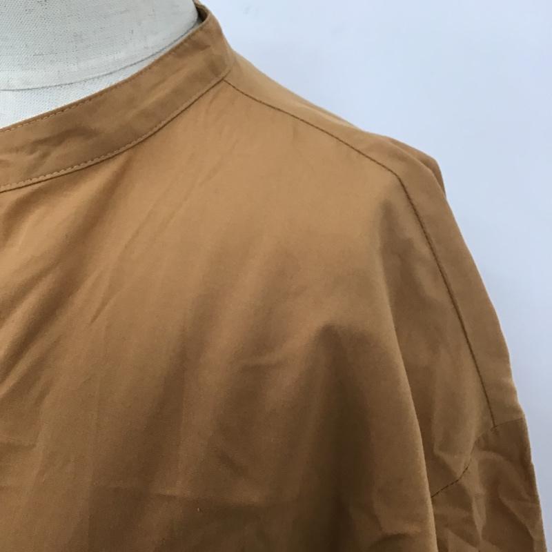 レイビームス Ray BEAMS ワンピース ロングスカート 63-26-0465-166 シャツワンピース 半袖ロングワンピース フレアスカート 無地 茶 / ブラウン / レディース USED 古着 中古 10105933