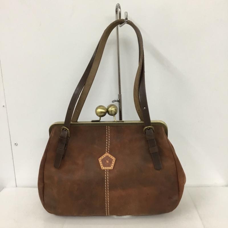 アインソフ AINSOPH ハンドバッグ ハンドバッグ がま口 ワンポイント 茶 / ブラウン / レディース USED 古着 中古 10132051
