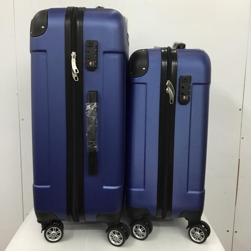 古着 USED スーツケース、トランク スーツケース、トランク トラベルキャリーケース 2個セット キャリーケース VENEZIA 無地 青 / ブルー / メンズ USED 古着 中古 10128126
