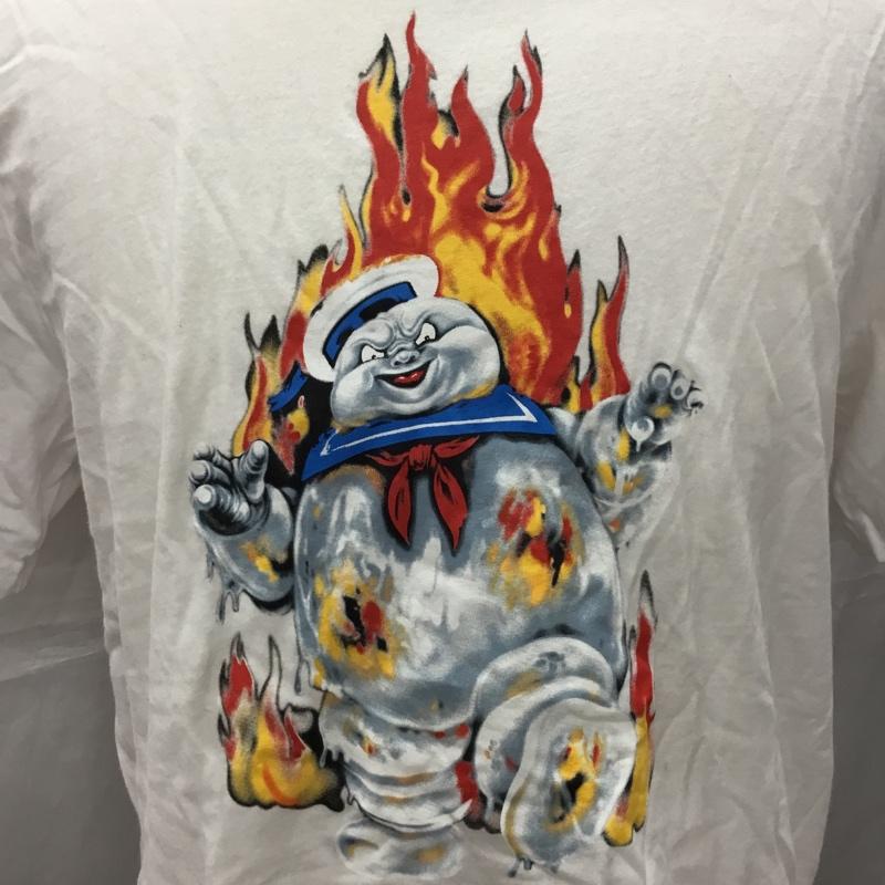 エレメント ELEMENT Tシャツ 半袖 半袖カットソー プリントTシャツ クルーネックカットソー ゴーストバスターズ L プリント 白 / ホワイト /  メンズ USED 古着 中古 10111299