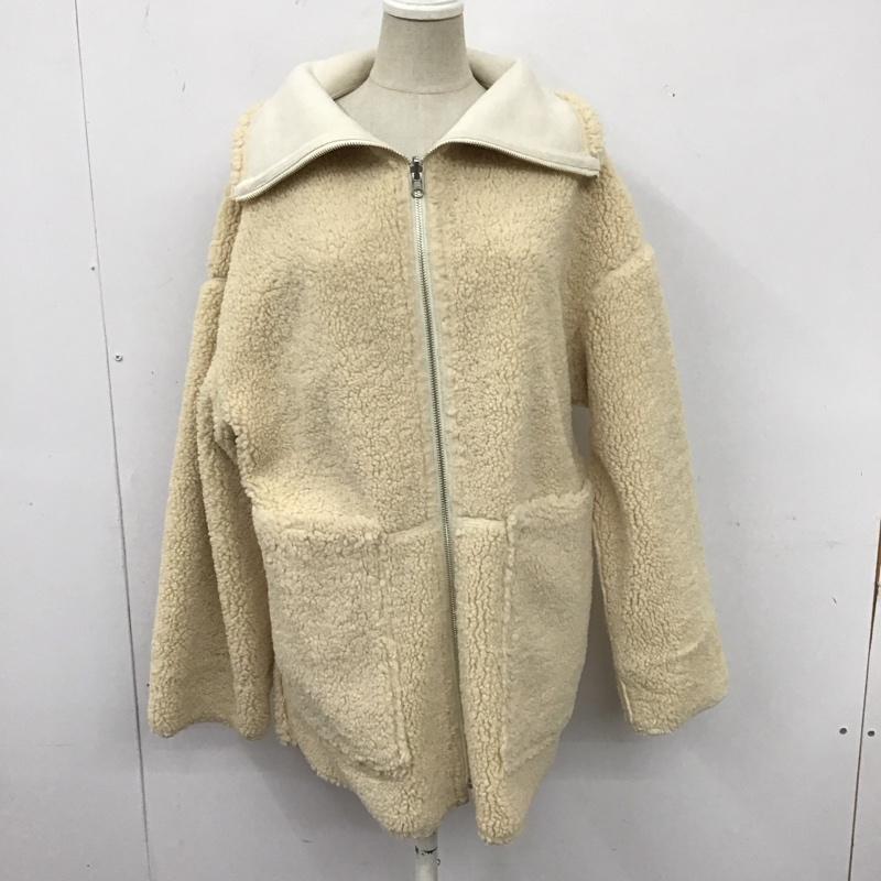 グリーンレーベルリラクシング green label relaxing コート コート一般 3625-137-1958 2WAYボアフェイクムートンコート FREE 無地 白 / ホワイト / レディース USED 古着 中古 10121505
