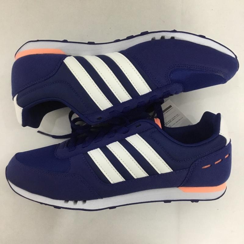 アディダス adidas スニーカー スニーカー AW4950 NEOCITYRACER W 23cm 23.0cm ロゴ、文字 紺 / ネイビー / X 白 / ホワイト / X 橙 / オレンジ / レディース USED 古着 中古 10124273
