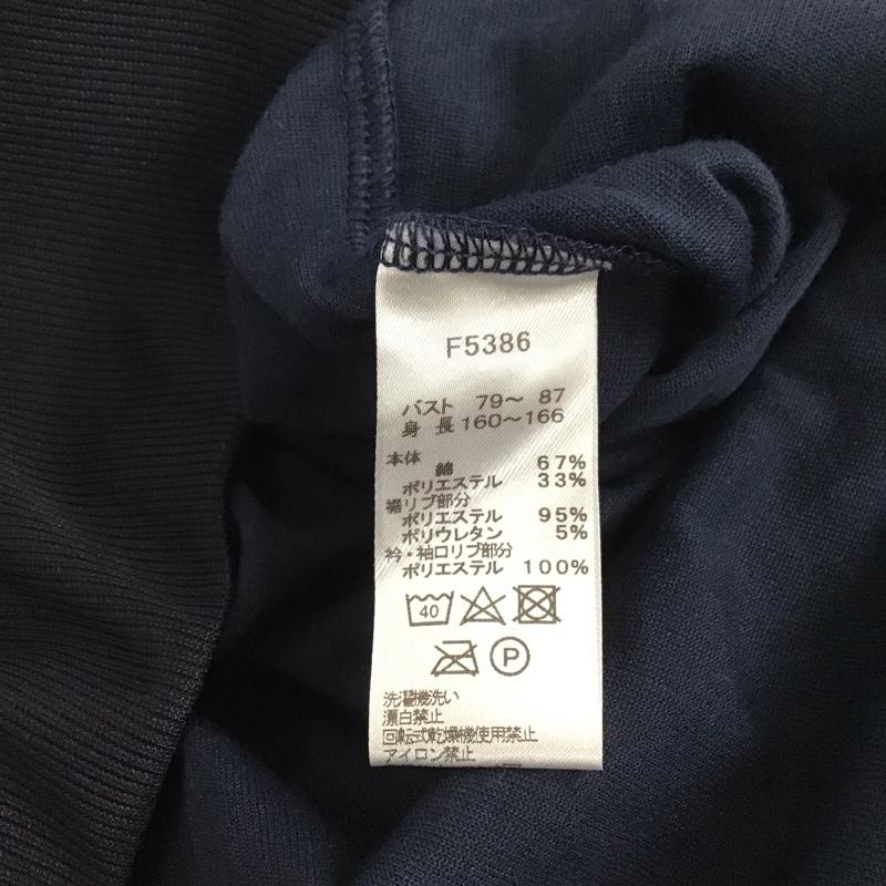 フレッドペリー FRED PERRY ポロシャツ 半袖 F5386 ベロアポロ スキッパーポロ ワンポイント 紺 / ネイビー / レディース USED 古着 中古 10138691