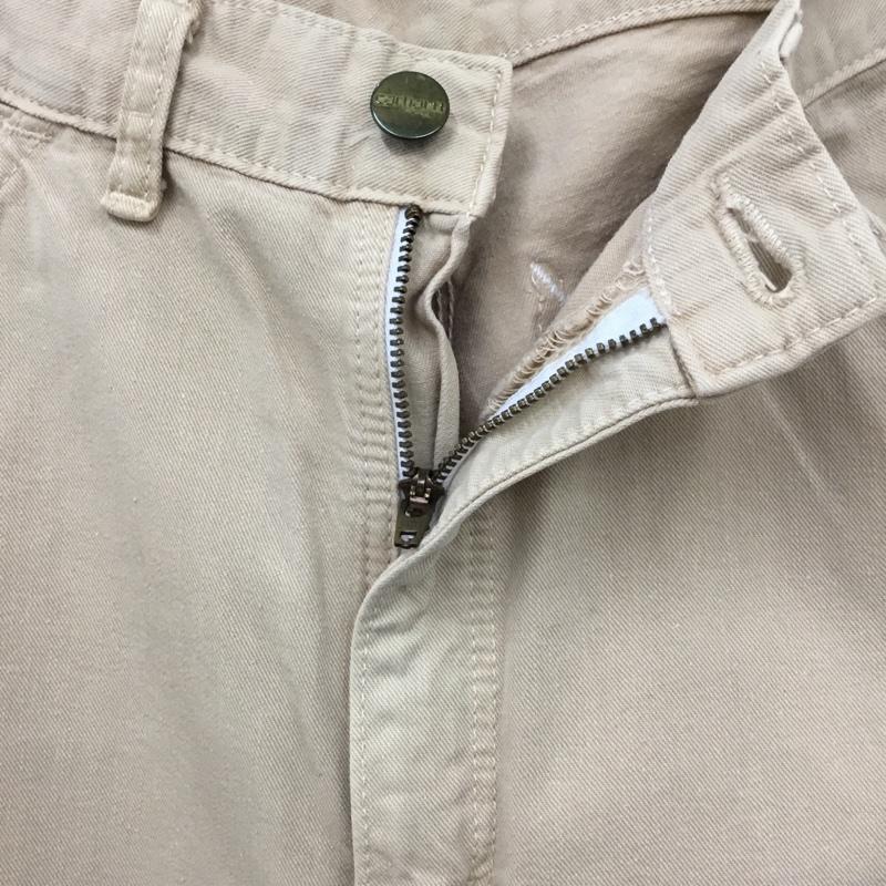 カーハート Carhartt パンツ ワークパンツ、ペインターパンツ ワイドパンツ カジュアルパンツ ワークパンツ 31インチ ロゴ、文字 ベージュ / ベージュ /  メンズ USED 古着 中古 10122337