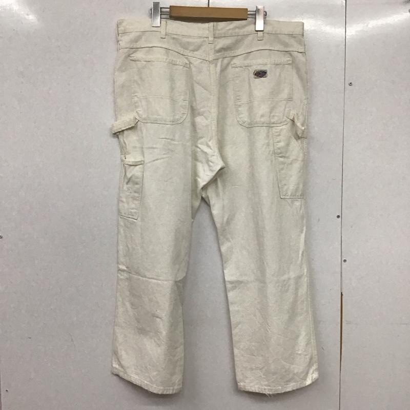 ディッキーズ Dickies パンツ ワークパンツ、ペインターパンツ ワークパンツ ワイドパンツ カジュアルパンツ 40インチ 無地 白 / ホワイト / メンズ USED 古着 中古 10138722