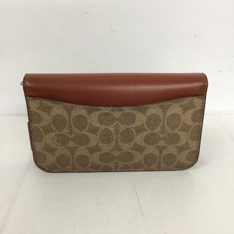 コーチ COACH ショルダーバッグ ショルダーバッグ C5362 ヘイデン クロスボディ シグネチャー キャンバス ロゴ、文字 茶 / ブラウン / X ベージュ / ベージュ / レディース USED 古着 中古 10128300