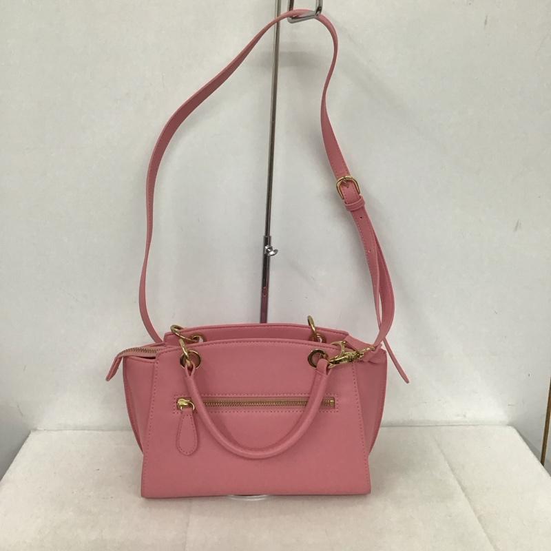 サマンサベガ Samantha Vega ハンドバッグ ハンドバッグ リボン ショルダーバッグ 2WAY ロゴ、文字 桃 / ピンク / レディース USED 古着 中古 10139347