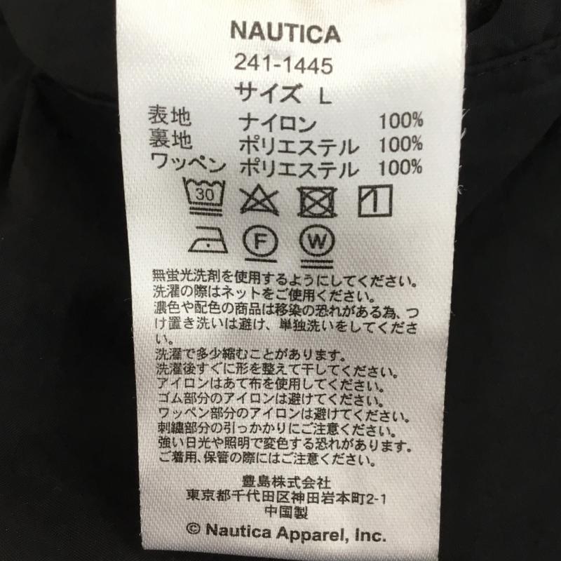 ノーティカ NAUTICA パンツ ワークパンツ、ペインターパンツ 241-1445 トラックパンツ L ロゴ、文字 黒 / ブラック / メンズ USED 古着 中古 10143878